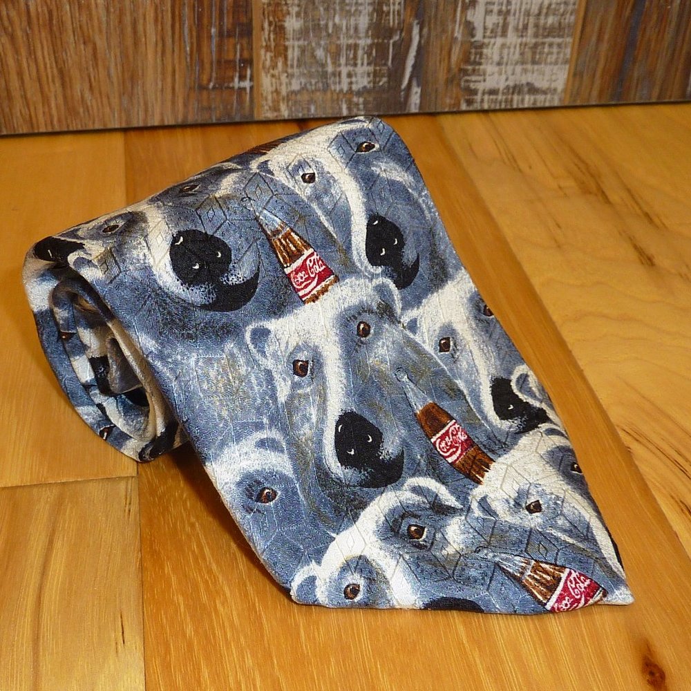 Men's Coca Cola Bear Tie